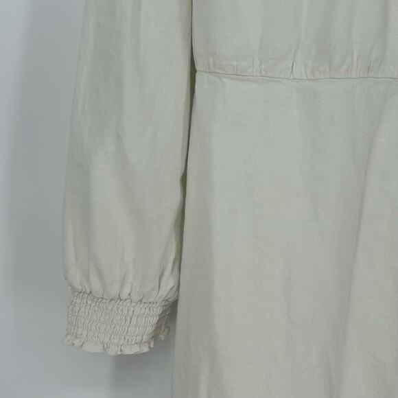 Michael Kors Linen Tie Front Dress Size L — Good Used, as is - Picture 2 of 4